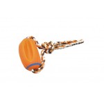 ΠΑΙΧΝΙΔΙ ΣΚΥΛΟΥ ΜΠΑΛΑ ΜΕ ΣΧΟΙΝΙ ΠΟΡΤΟΚΑΛΙ-ΚΑΦΕ 15CM